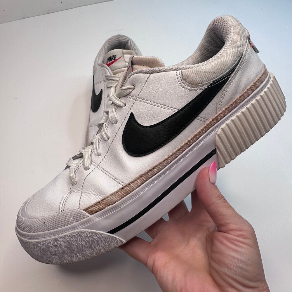 Nike Court Legacy Lift White Black Sneakers